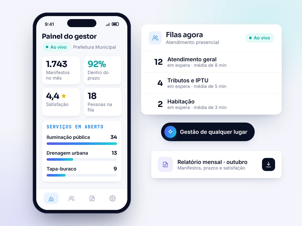 App Gestor (ilustração)