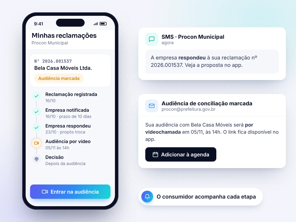 App do consumidor (ilustração)