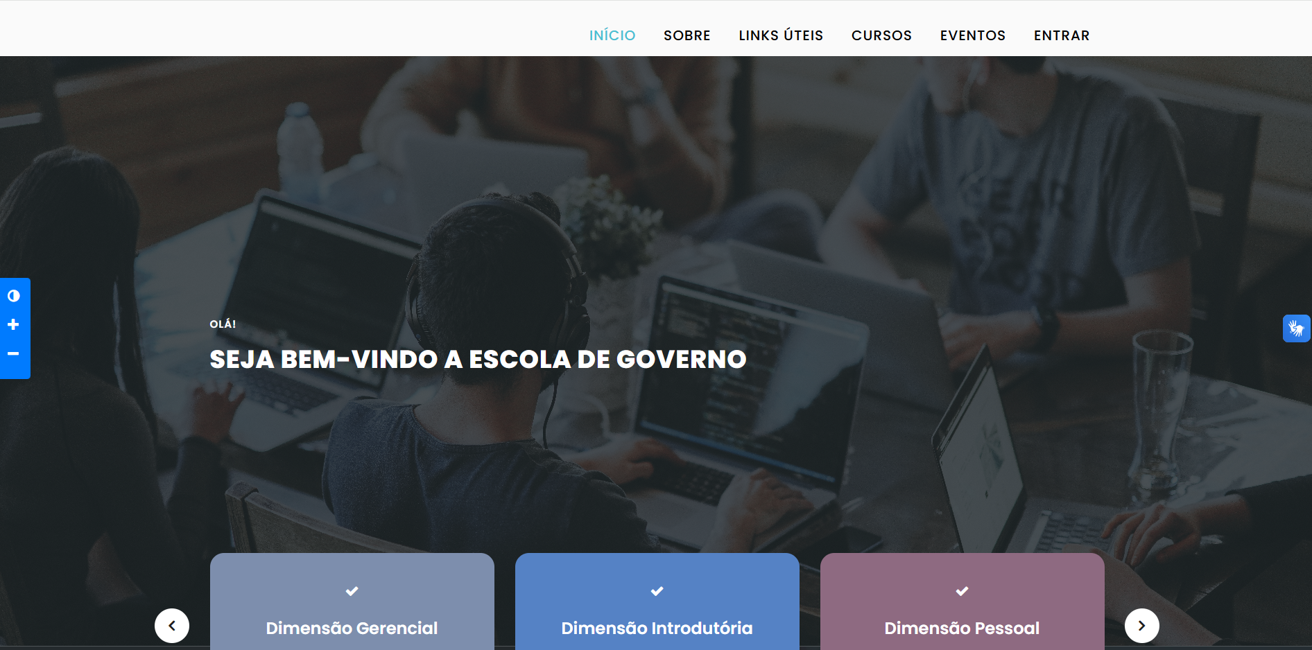 Tela do Portal do Inscrito